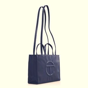 TELFAR Medium Shopping Bag - Navy Blue. Tags & Dustbag Included!